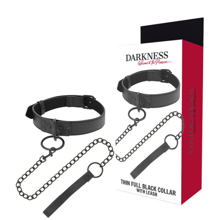 DARKNESS - COLLAR CON CADENA NEGRO | VibraZon
