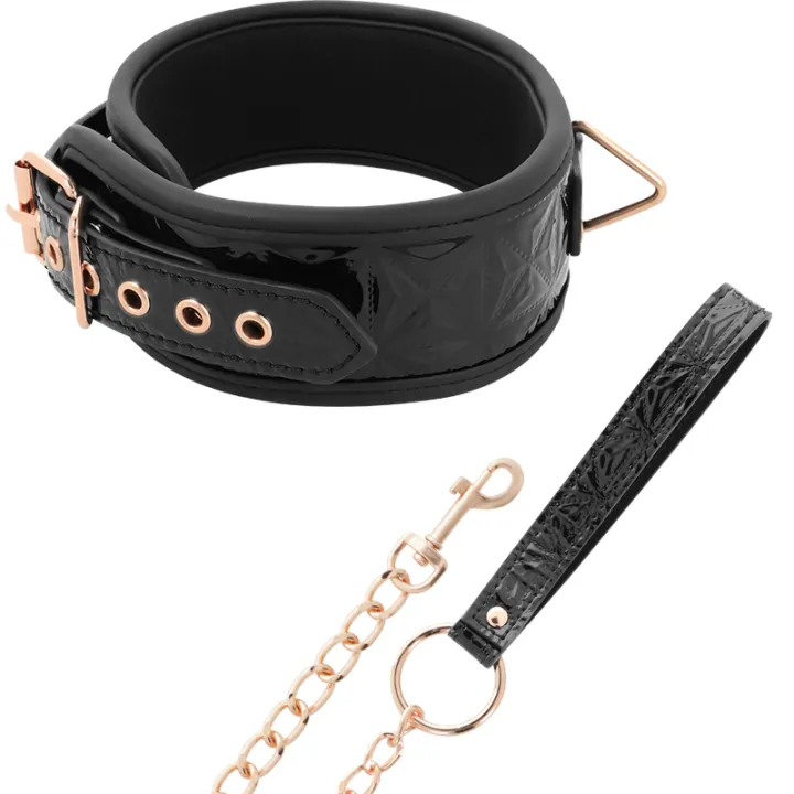 BEGME - NEGRO EDITION COLLAR CUERO VEGANO CON FORRO DE NEOPRENO