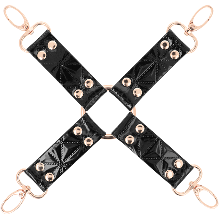 BEGME - NEGRO EDITION HOG TIE CUERO VEGANO | VibraZon
