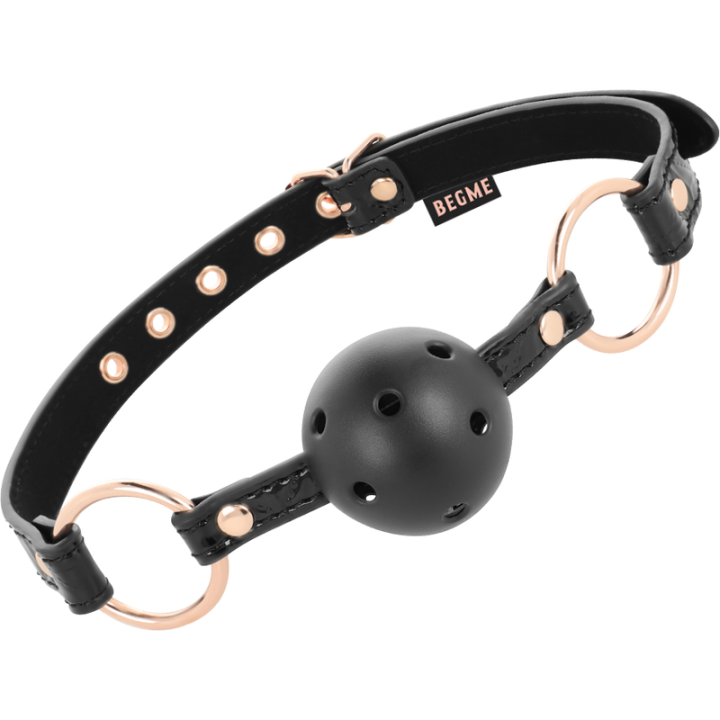 BEGME - NEGRO EDITION MORDAZA CUERO VEGANO | VibraZon
