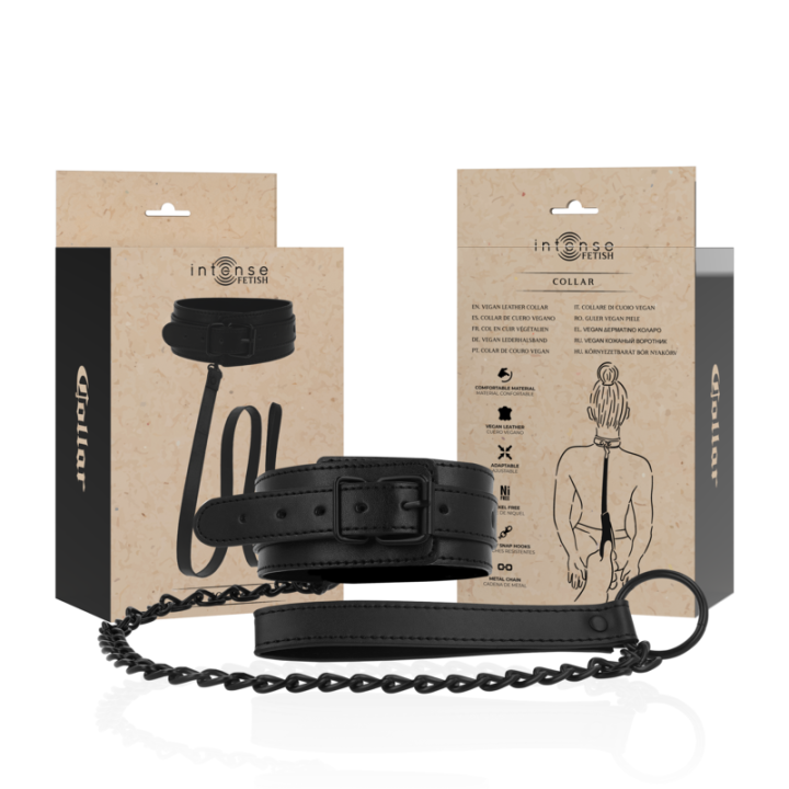 INTENSE - FETISH COLLAR DE CUERO VEGANO | VibraZon