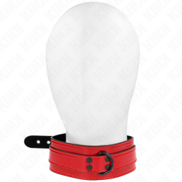 KINK - COLLAR AJUSTABLE ROJO VINO 37.5-49.5 CM X 5 CM | VibraZon