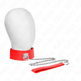 KINK - COLLAR CON CORREA 65 CM ANCHO ROJO AJUSTABLE 33.5-41 CM X 5 CM | VibraZon