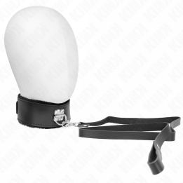 KINK - COLLAR CON CORREA 116 CM DE PIEL NEGRO AJUSTABLE 40-48 CM X 6 CM | VibraZon