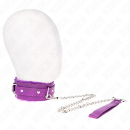 KINK - COLLAR CON CORREA 65 CM CON RESTRICCIONES MORADO AJUSTABLE 36-42 CM X 5.5 CM | VibraZon