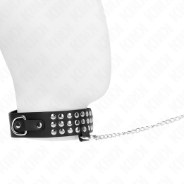 KINK - COLLAR CON CORREA 65 CM CON BRILLOS AJUSTABLE 37-42 CM X 5.3 CM | VibraZon