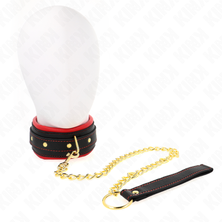 KINK - COLLAR CON CORREA DE TEJIDO LISO AJUSTABLE 33-48 CM X 5.7 CM | VibraZon