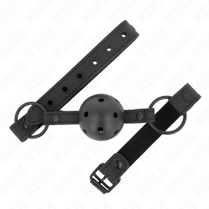 KINK - MORDAZA DE BOLA 4.5 CM DE NEOPRENO 63.5 X 2 CM AJUSTABLE 41 X 59 CM | VibraZon