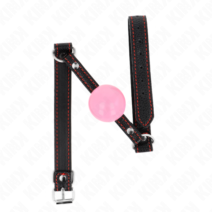 KINK - MORDAZA DE BOLA 4 CM DE ORO ROSA 60 x 2 CM | VibraZon