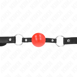 KINK - MORDAZA DE BOLA 4 CM TPE ROJO 60 x 2 CM | VibraZon