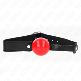 KINK - MORDAZA DE BOLA 4 CM SUAVE DE TPE MODELO 1 66 x 2.5 CM AJUSTABLE 41-61 CM | VibraZon