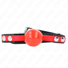 KINK - MORDAZA DE BOLA 4 CM SUAVE DE TPE MODELO 4 60 x 2 CM AJUSTABLE 37-52 CM | VibraZon