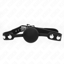 KINK - MORDAZA DE BOLA 4 CM DE SILICONA MODELO 1 CON CANDADO 60 x 2 CM | VibraZon