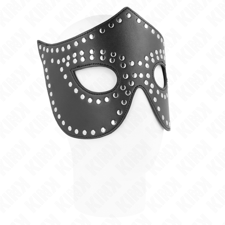 KINK - MÁSCARA DE POLIPIEL CON REMACHES MODELO 2 30 x 12 CM | VibraZon
