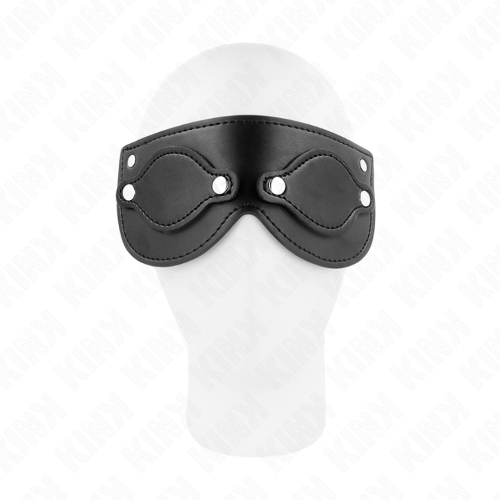 KINK - MÁSCARA DE POLIPIEL CON CUBIERTAS PARA OJOS DESMONTABLES 22 x 9 CM | VibraZon