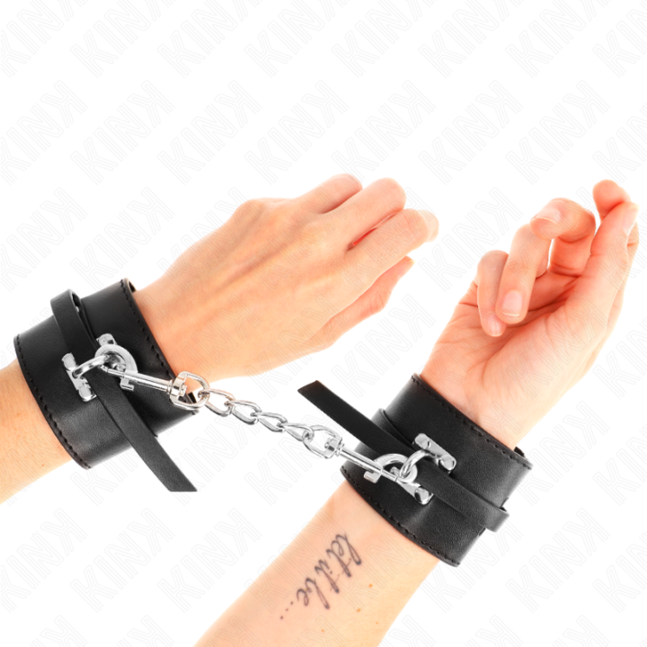 KINK - MUÑEQUERAS DELUXE CON CIERRE DE CANDADO AJUSTABLE 14.5-21 CM X 6 CM | VibraZon