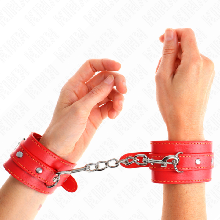 KINK - MUÑEQUERAS FINAS ROJO AJUSTABLE 21-33 CM | VibraZon