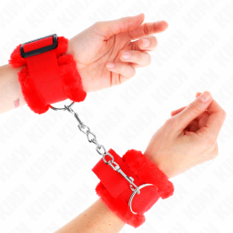 KINK - MUÑEQUERAS FORRADA ROJO AJUSTABLE 17-31 CM X 7 CM | VibraZon