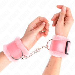 KINK - MUÑEQUERAS FORRADA ROSA AJUSTABLE 17-31 CM X 7 CM | VibraZon