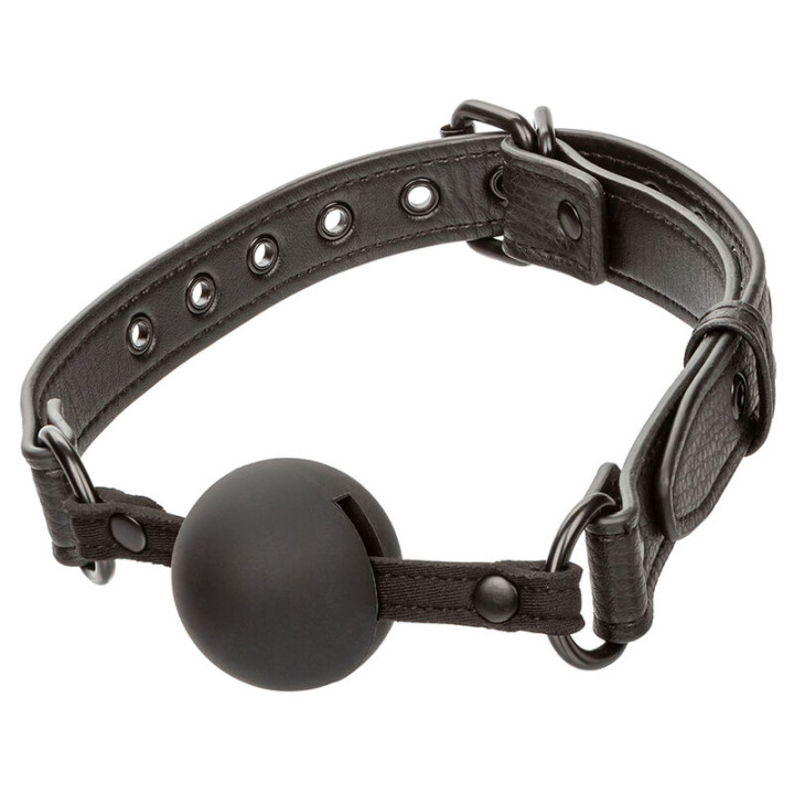 CALEXOTICS - NOCTURNAL MORDAZA DE BOLA SILICONA NEGRO | VibraZon