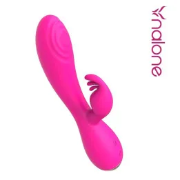 Conejito Vibrador Magic Stick con Pulsación Fucsia de Nalone