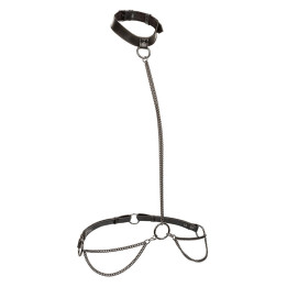 CALEXOTICS - EUPHORIA COLLAR HALTER Y CORREA CON CADENA TALLA PLUS | VibraZon