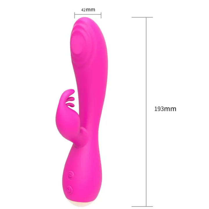 Conejito Vibrador Magic Stick con Pulsación Fucsia de Nalone