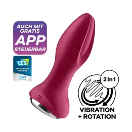 Rotator Plug 2+ Plug Anal con APP USB Fuchsia de Satisfyer