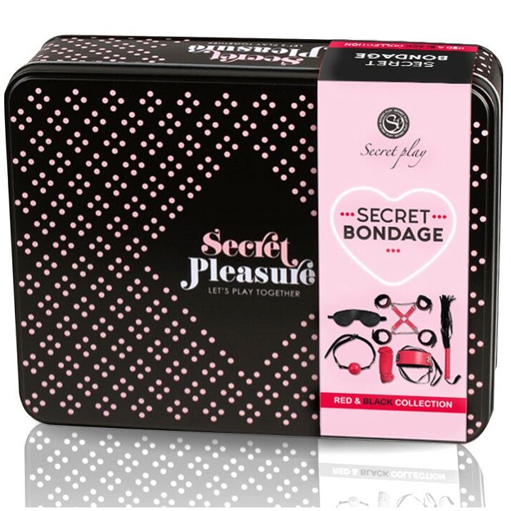 SECRETPLAY - BDSM SET 6 PIEZAS ROJO COLLECTION | VibraZon