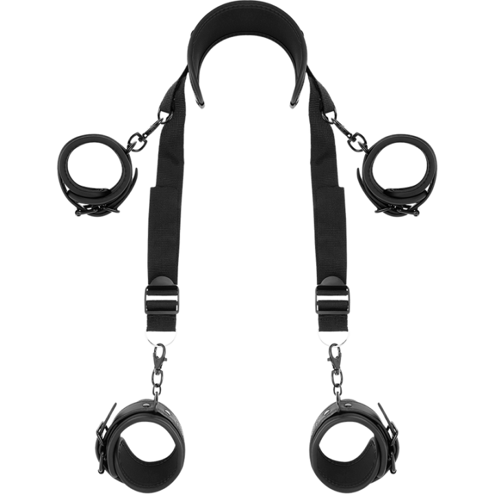 FETISH SUBMISSIVE - POSICIÓN MASTER CON 4 ESPOSAS CON FORRO DE NEOPRENO | VibraZon