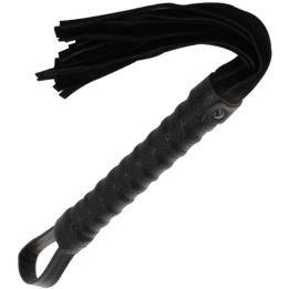 DARKNESS - LÁTIGO BONDAGE NEGRO CON MANGO DE PIEL | VibraZon