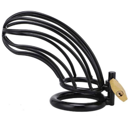 METAL HARD - JAULA ANILLO CASTIDAD BIRD NEGRO | VibraZon