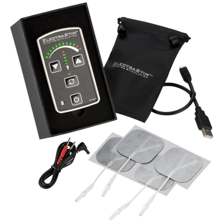 ELECTRASTIM - PACK ESTIMULADOR FLICK EM60-E | VibraZon