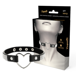 COQUETTE CHIC DESIRE - CHOKER CUERO VEGANO CORAZON | VibraZon
