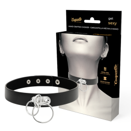 COQUETTE CHIC DESIRE - CHOKER CUERO VEGANO DOBLE ANILLA | VibraZon