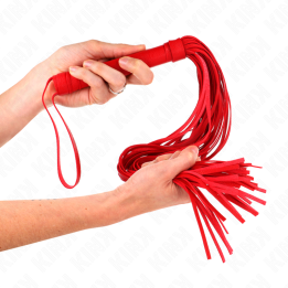 KINK - LÁTIGO PVC BLANDO ROJO 70 CM | VibraZon