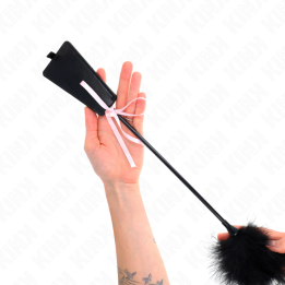 KINK - PLUMAS PARA COSQUILLAS CON LAZO DE CINTA ROSA 49 CM | VibraZon