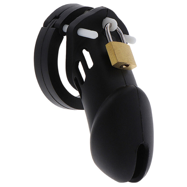 HIDDEN DESIRE - EXTREME JAULA DE CASTIDAD SILICONA TALLA L NEGRO | VibraZon