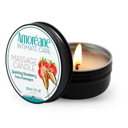 Vela de Masaje Fresa Champagne 30 ml de Amoreane