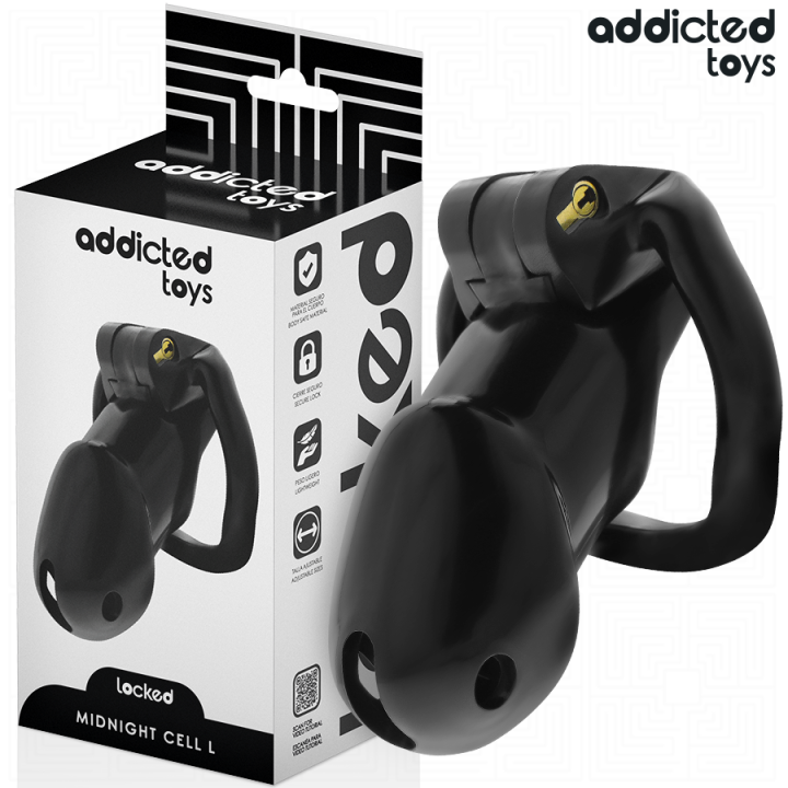 ADDICTED JUGUETES LOCKED - MINDNIGHT CELL JAULA PARA PENE TALLA L | VibraZon