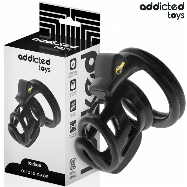 ADDICTED JUGUETES LOCKED - GILDEN CAGE JAULA PARA PENE DE SILICONA 8,5 CM | VibraZon