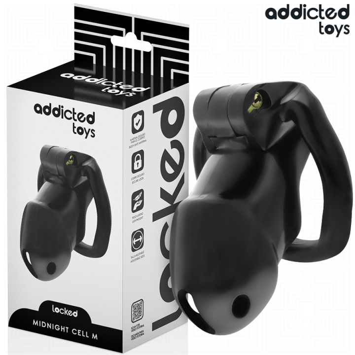 ADDICTED JUGUETES LOCKED - MINDNIGHT CELL JAULA PARA PENE TALLA M | VibraZon