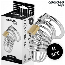 ADDICTED JUGUETES LOCKED - IRON CELL JAULA PARA PENE DE METAL TALLA M | VibraZon