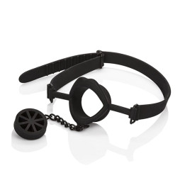 CALEXOTICS - SCANDAL MORDAZA CON TAPÓN DE SILICONA NEGRO | VibraZon