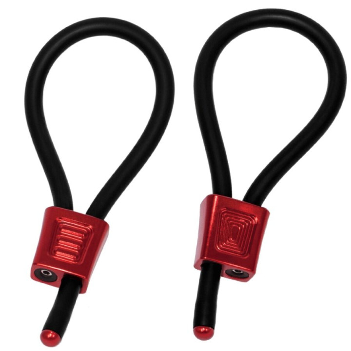 ELECTRASTIM - PRESTIGE ELECTRA LOOPS ANILLOS DE PENE AJUSTABLES ROJO | VibraZon