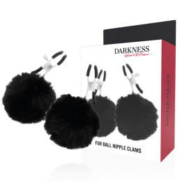 DARKNESS - PINZAS PARA PEZONES CON POMPONES 1 | VibraZon