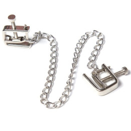 OHMAMA FETISH - PINZAS METALICAS TORNILLO CON CADENA | VibraZon