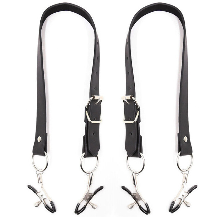 OHMAMA FETISH - PINZAS CLITORIS CON CORREAS PIERNAS | VibraZon