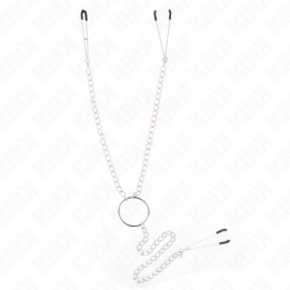 KINK - PINZAS PARA PEZONES Y CLÍTORIS CON CADENA 30 CM MODELO 1 | VibraZon