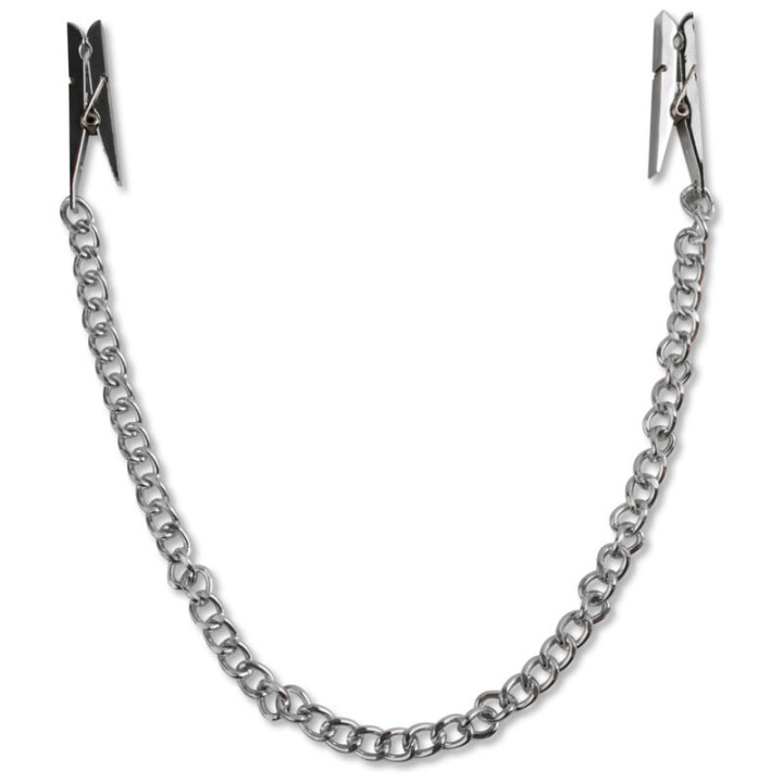 FETISH FANTASY SERIES - SERIES CADENA PARA PEZONES PLATA | VibraZon